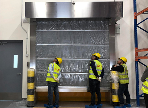 Inorganic Fabric Fireproof Shutter Door